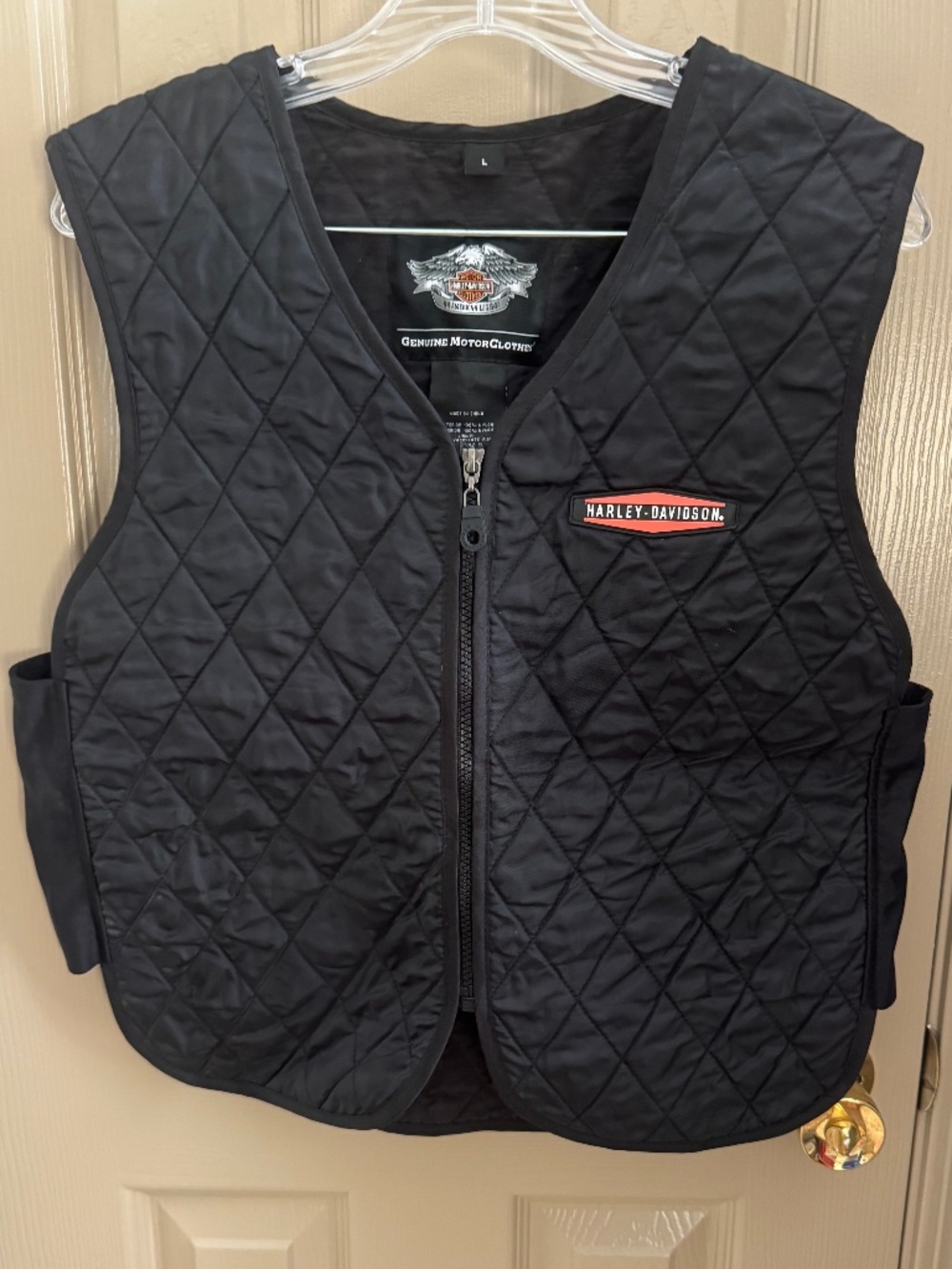 New Harley Davidson Quilted Cooling vest Sz L